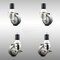 Service Caster 3 Inch 316SS Thermoplastic Rubber Swivel 1-7/8 Inch Stem Caster Brake SCC, 2PK SCC-SS316EX20S314-TPRB-2-TLB-2-178 - alternate 3